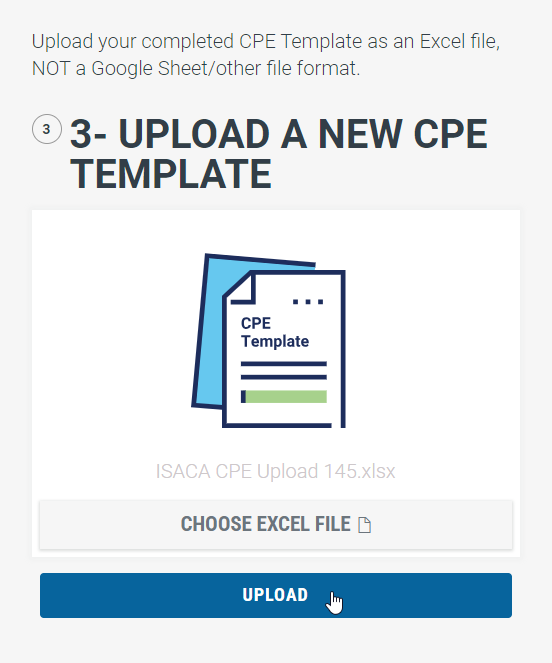 Chapters: As a chapter leader, how do I upload CPE hours?